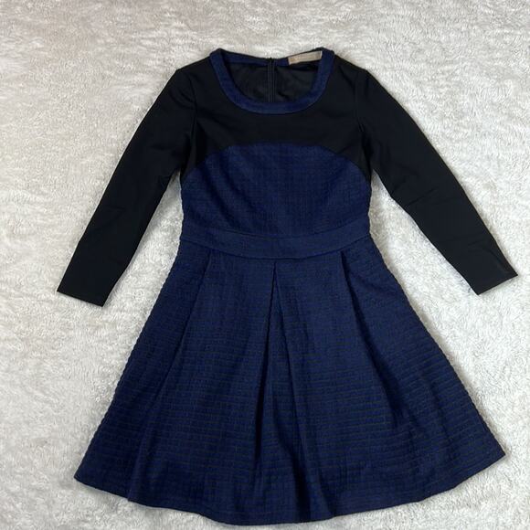 Blue check fit and flare dress, size small - Picture 3 of 9